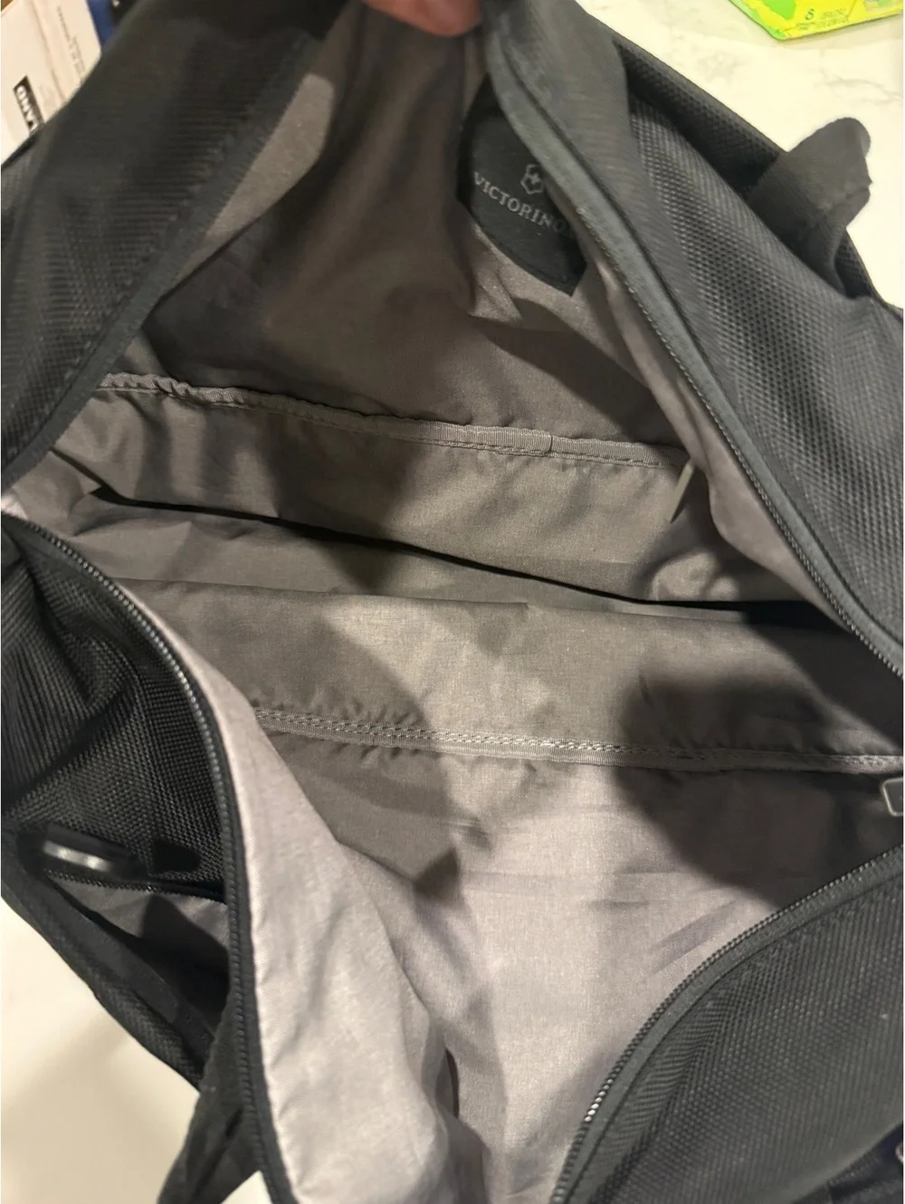 Victorinox Black Travel Duffel Bag with Multiple Compartments
